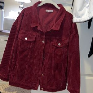 Maroon corduroy jacket